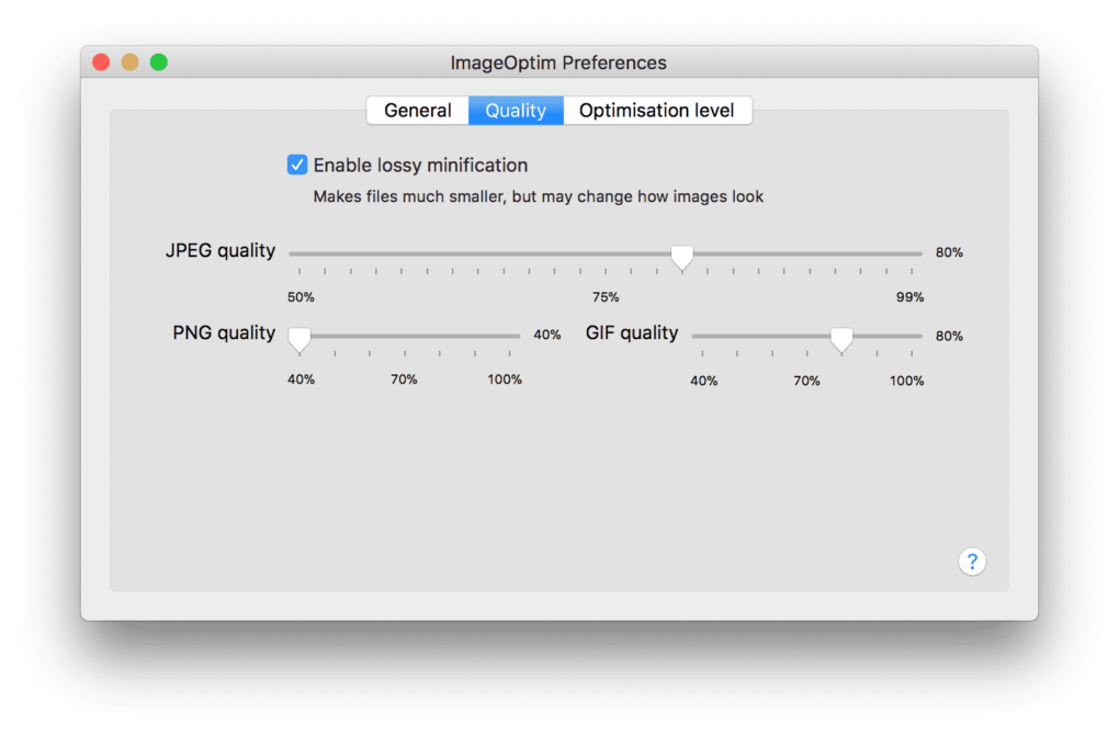 Images and Optimisation - The Manual